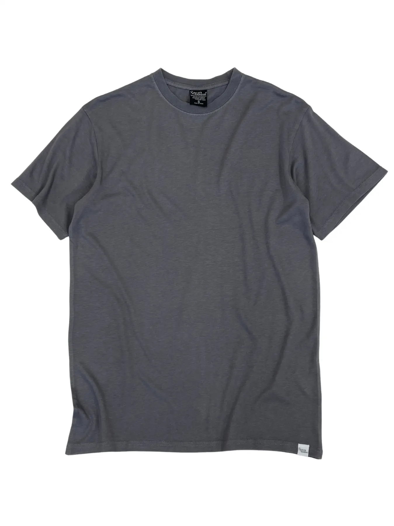 Custom Printed Men's Bamboo Viscose/Organic Cotton Short Sleeve T-Shirt Spun Bamboo