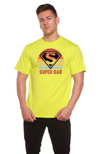 Super Dad Men's Bamboo Viscose/Organic Cotton Short Sleeve Graphic T-Shirt Spun Bamboo