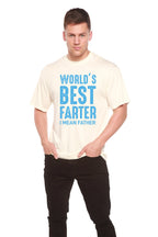 World's Best Farter Men's Bamboo Viscose/Organic Cotton Short Sleeve Graphic T-Shirt Spun Bamboo
