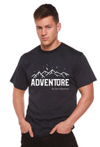 Adventure Printed Men's Bamboo Viscose/Organic Cotton Short Sleeve T-Shirt Spun Bamboo