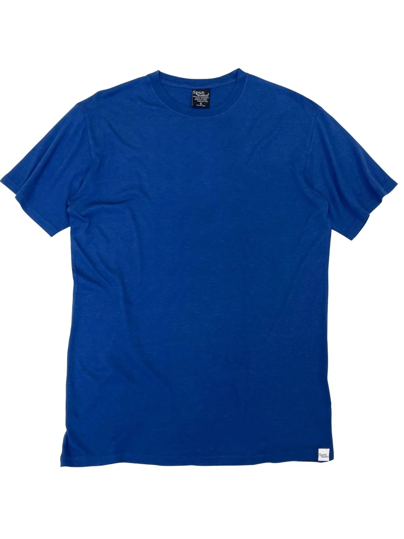 Custom Printed Men's Bamboo Viscose/Organic Cotton Short Sleeve T-Shirt Spun Bamboo