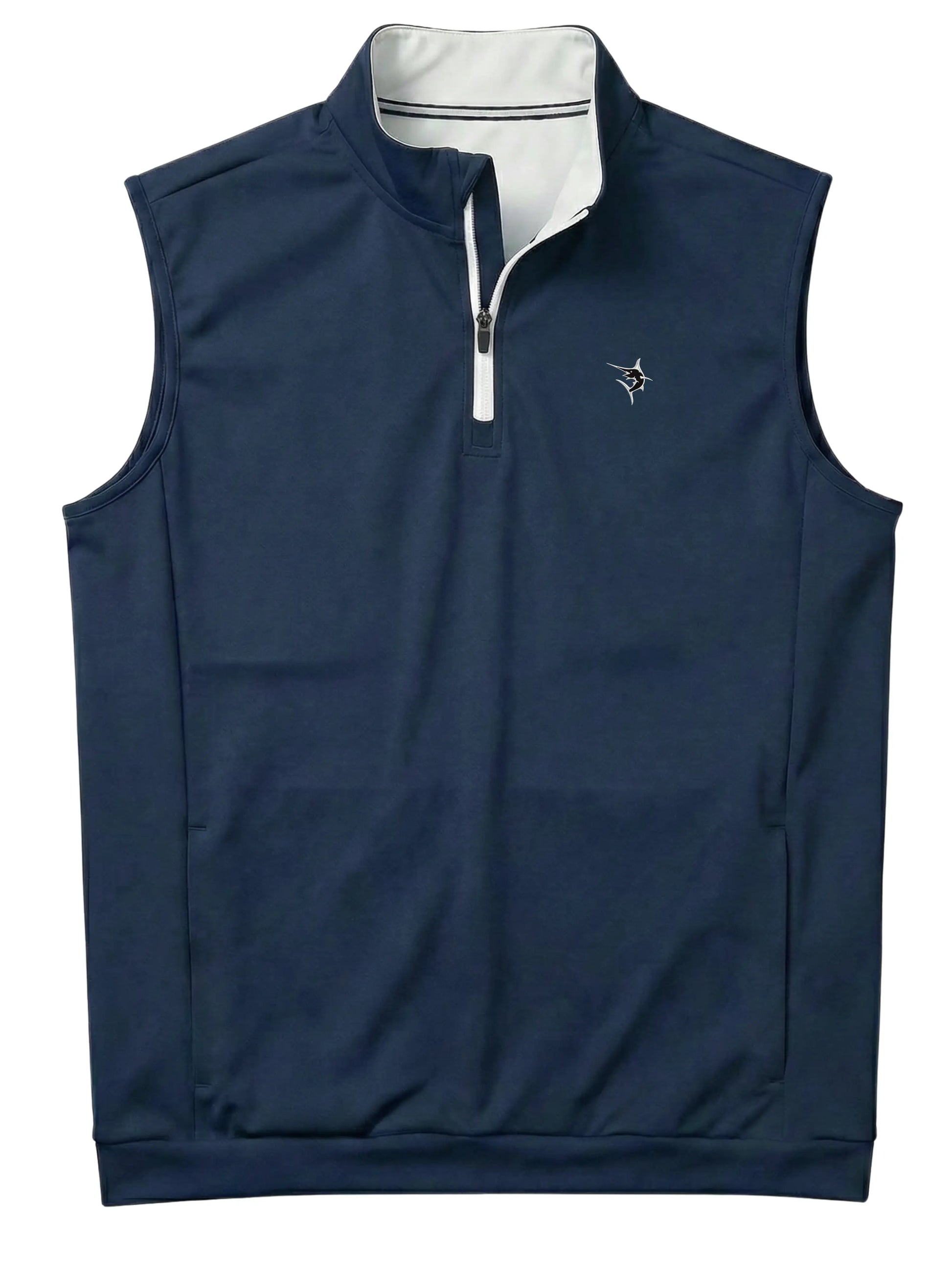 Bayside Quarter Zip Vest White Water Life