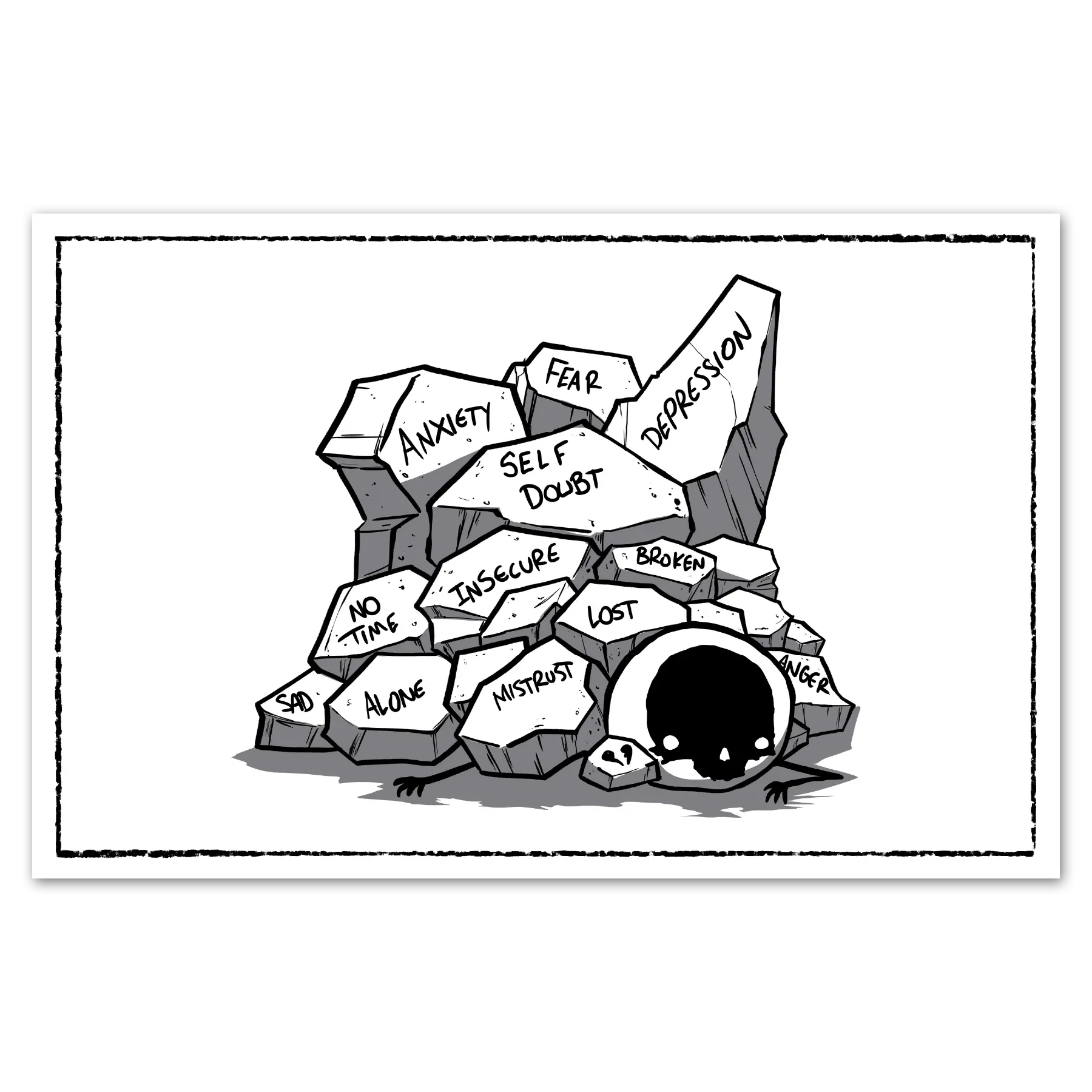 Buried Behavior Print Any Means Necessary Clothing