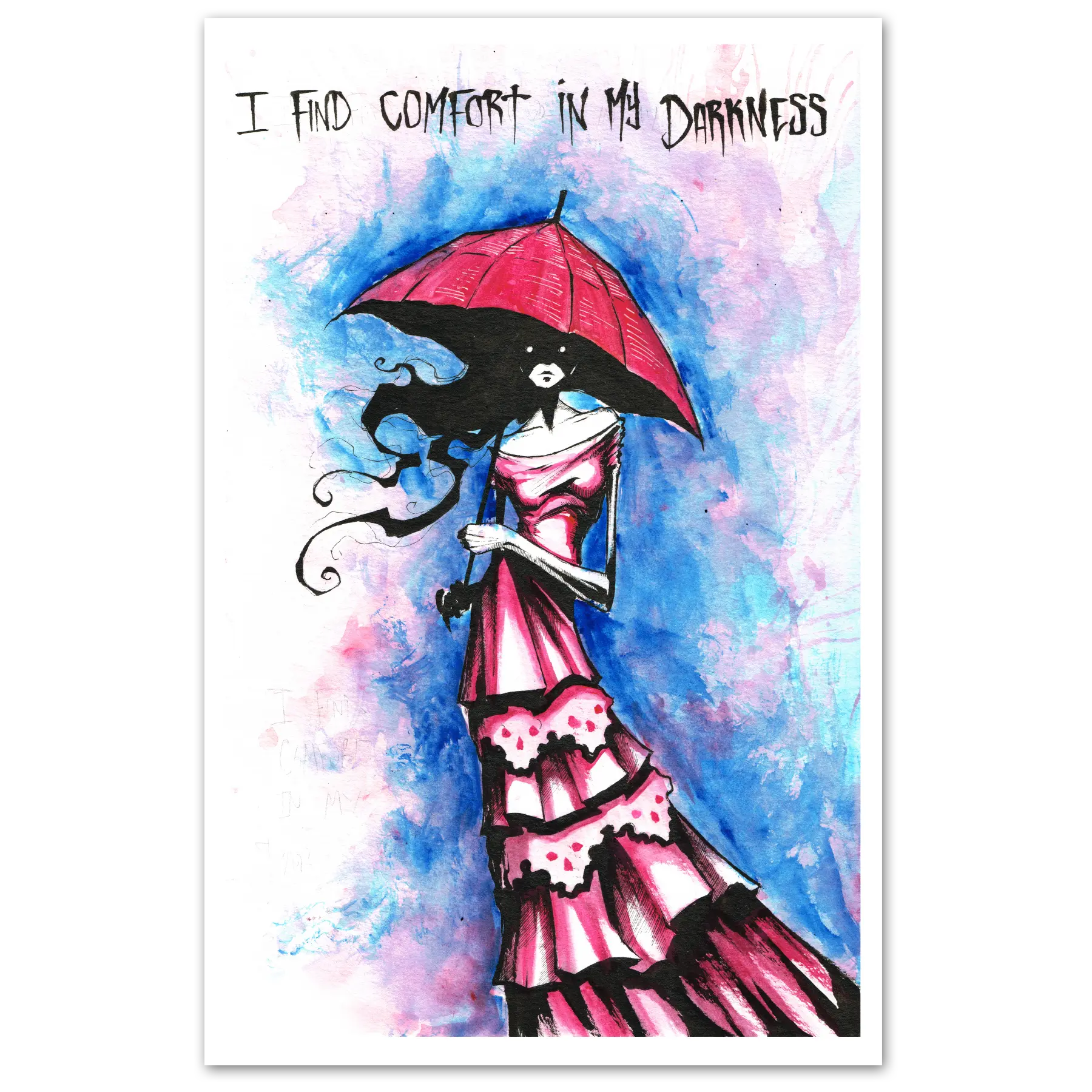 Find Comfort In Darkness Print Any Means Necessary Clothing