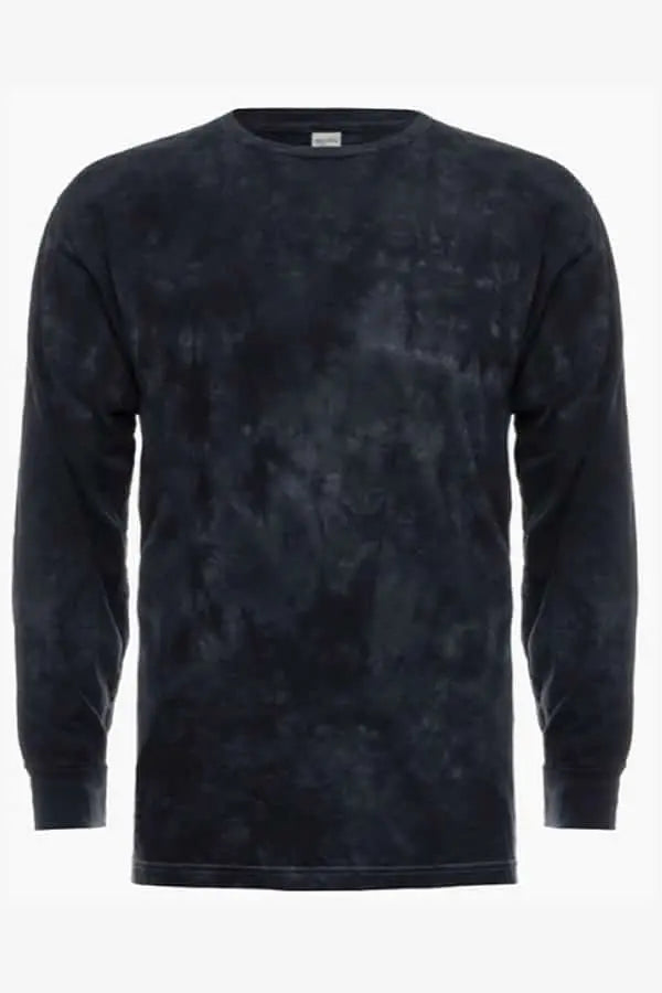 SpectraUSA Crystal Wash LS T-shirt shown from the front, featuring a casual cotton tee with a crystal wash finish.
