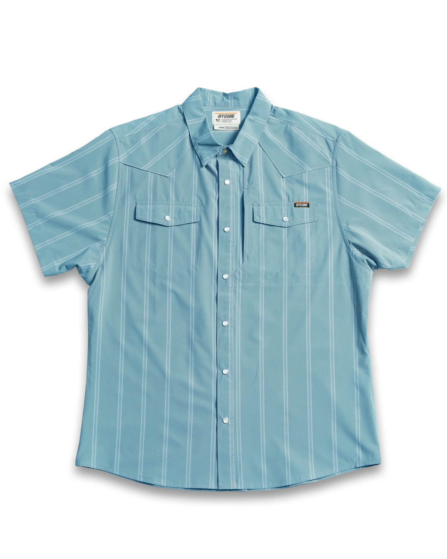 Daryll SS Shirt - Mid Blue Off The Grid Surplus