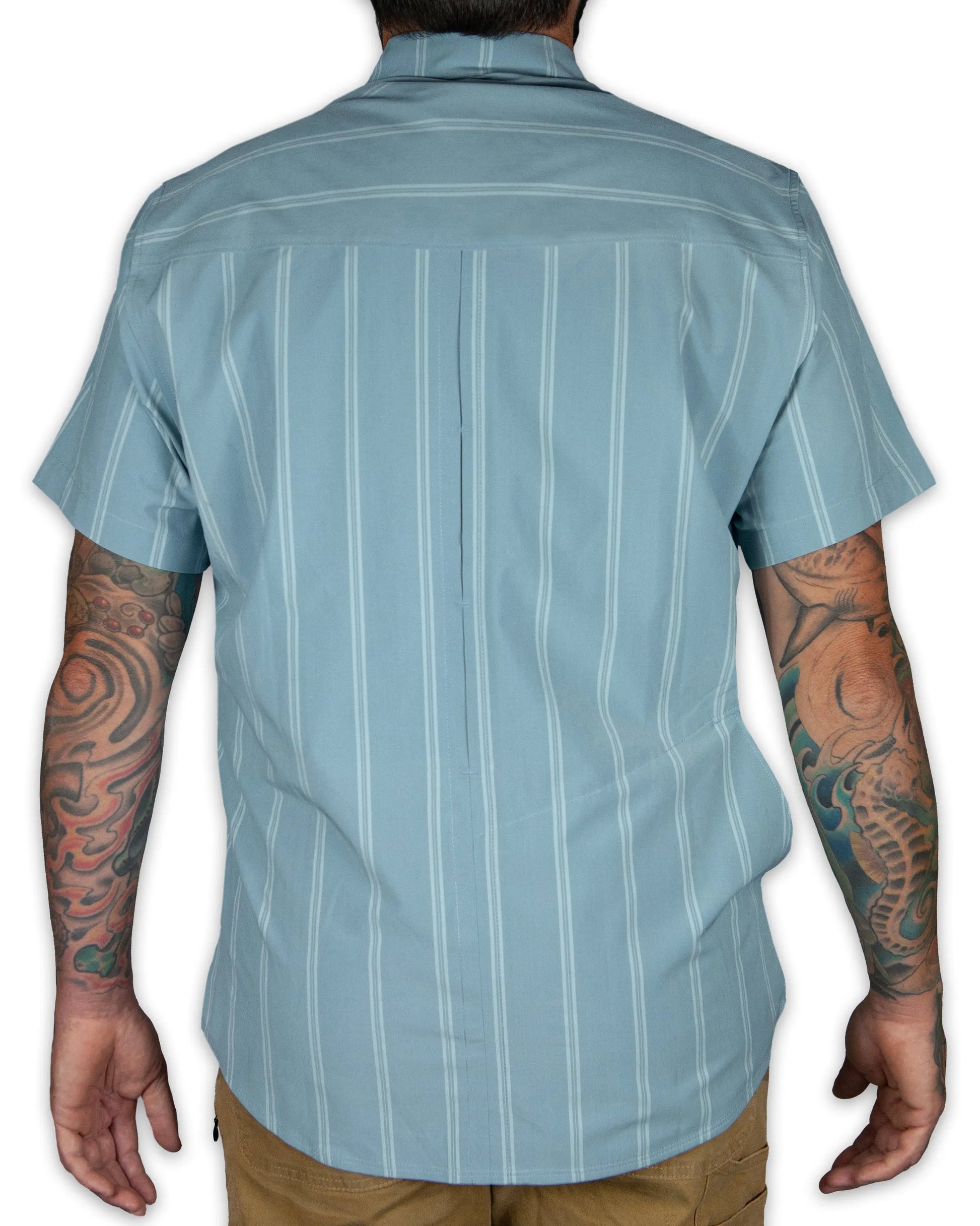 Daryll SS Shirt - Mid Blue Off The Grid Surplus