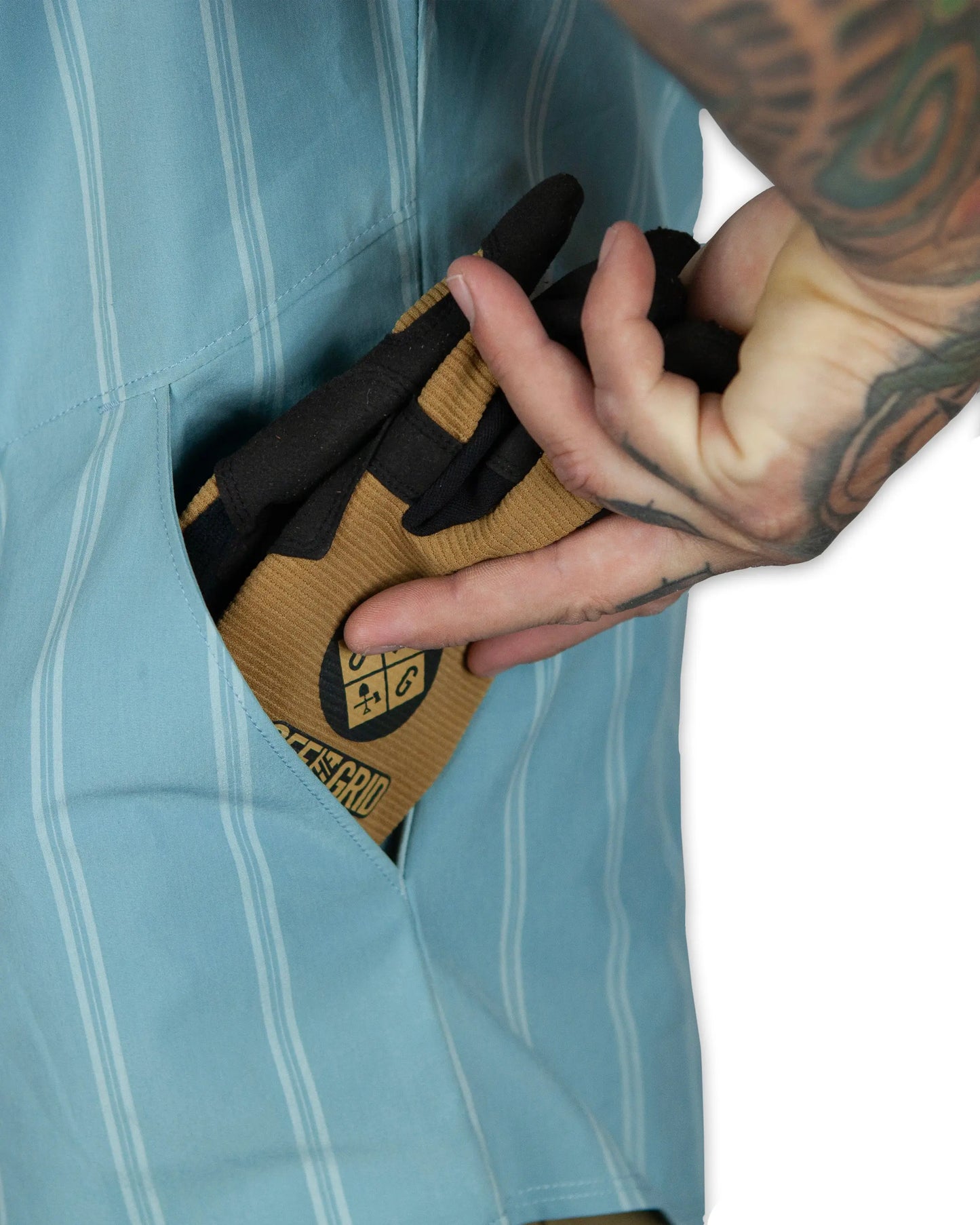 Daryll SS Shirt - Mid Blue Off The Grid Surplus