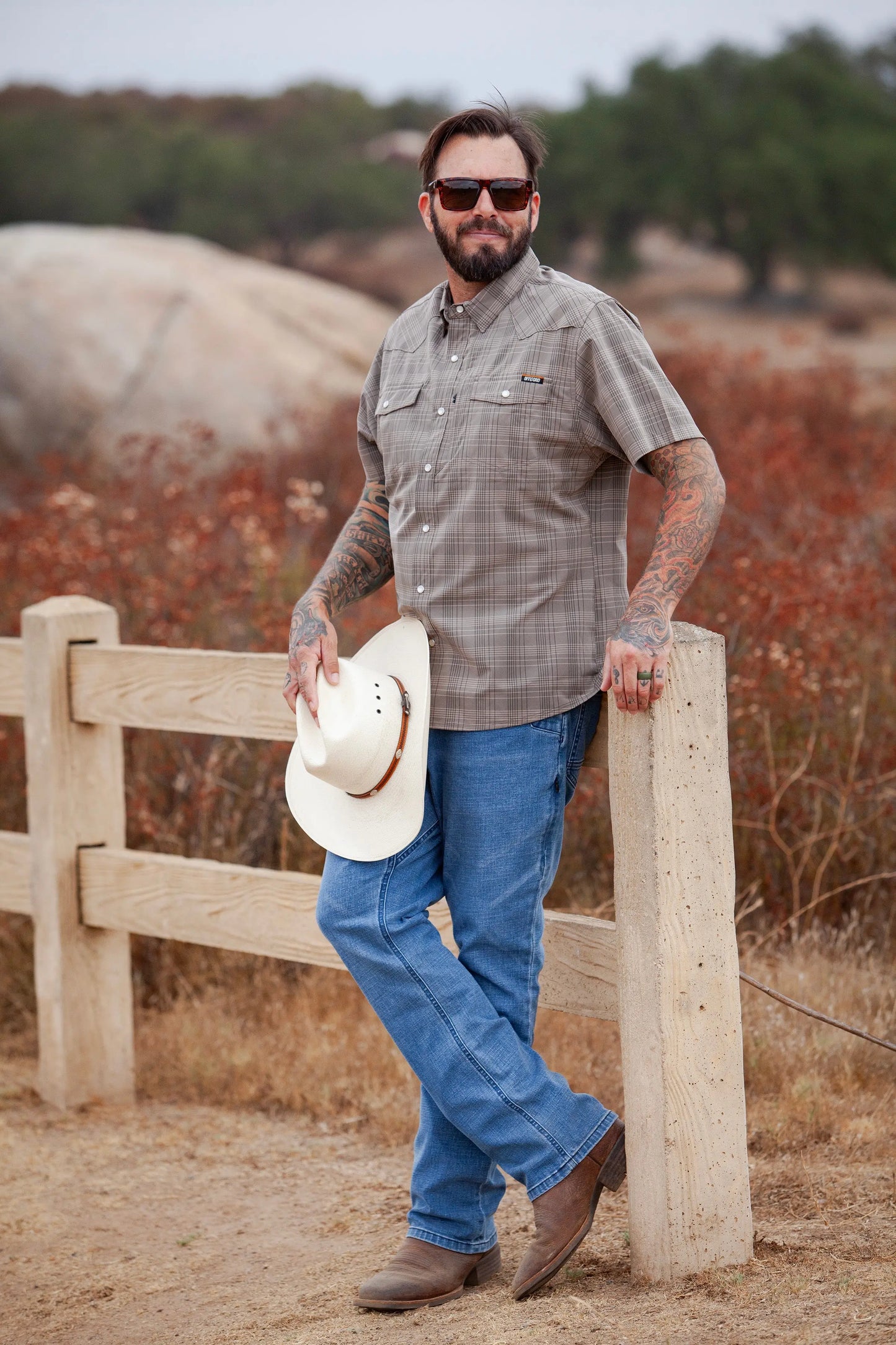 Deke SS Shirt - Beluga Brown Off The Grid Surplus
