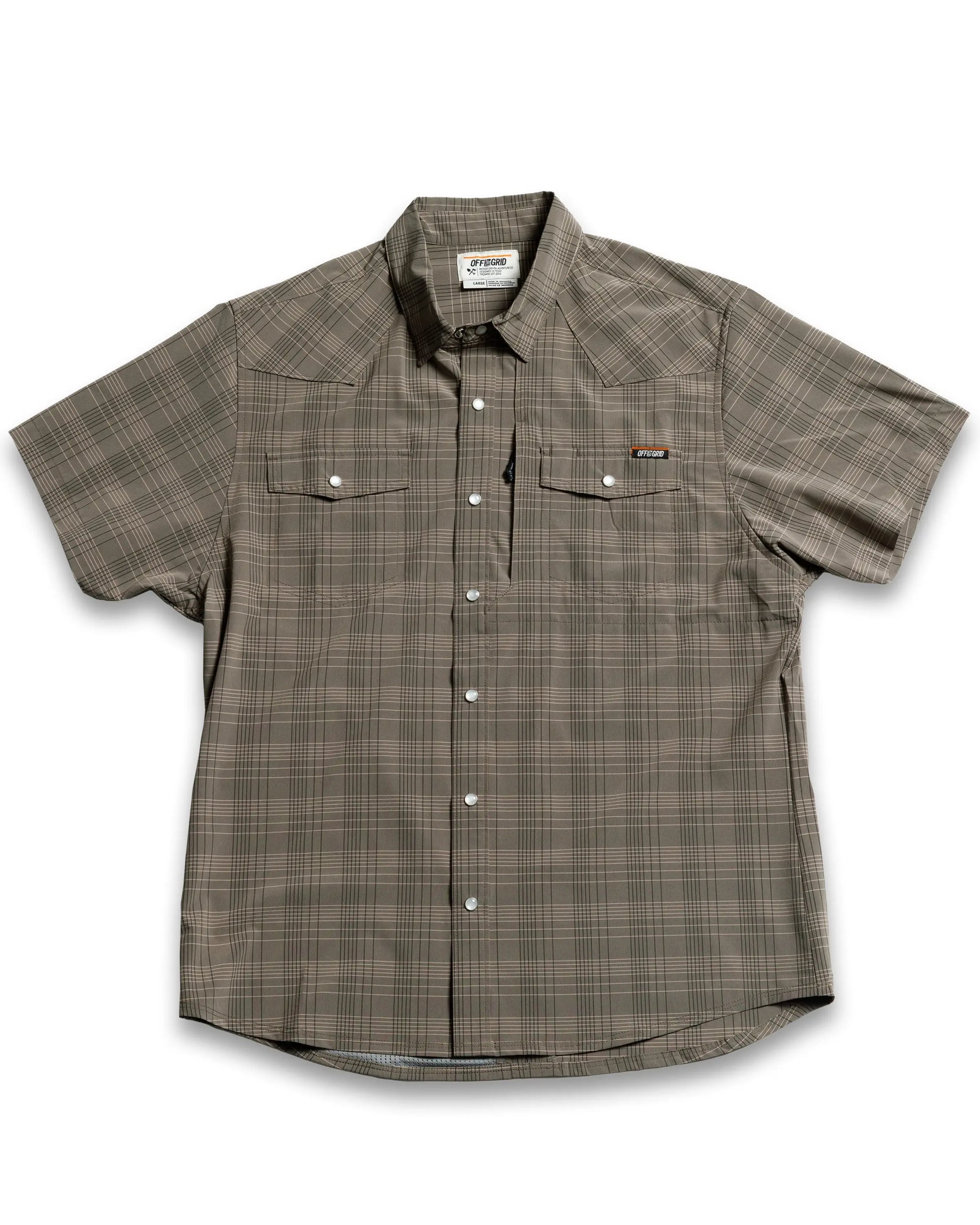 Deke SS Shirt - Beluga Brown Off The Grid Surplus