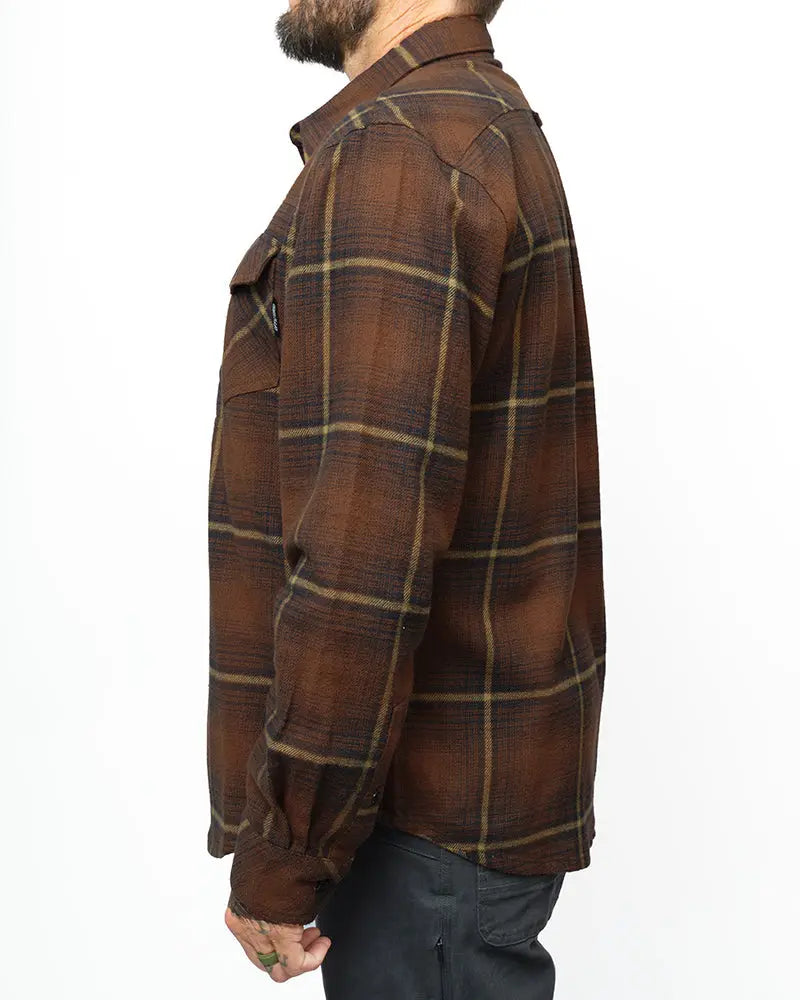 Destroyer Flannel - Burnt Brown Off The Grid Surplus