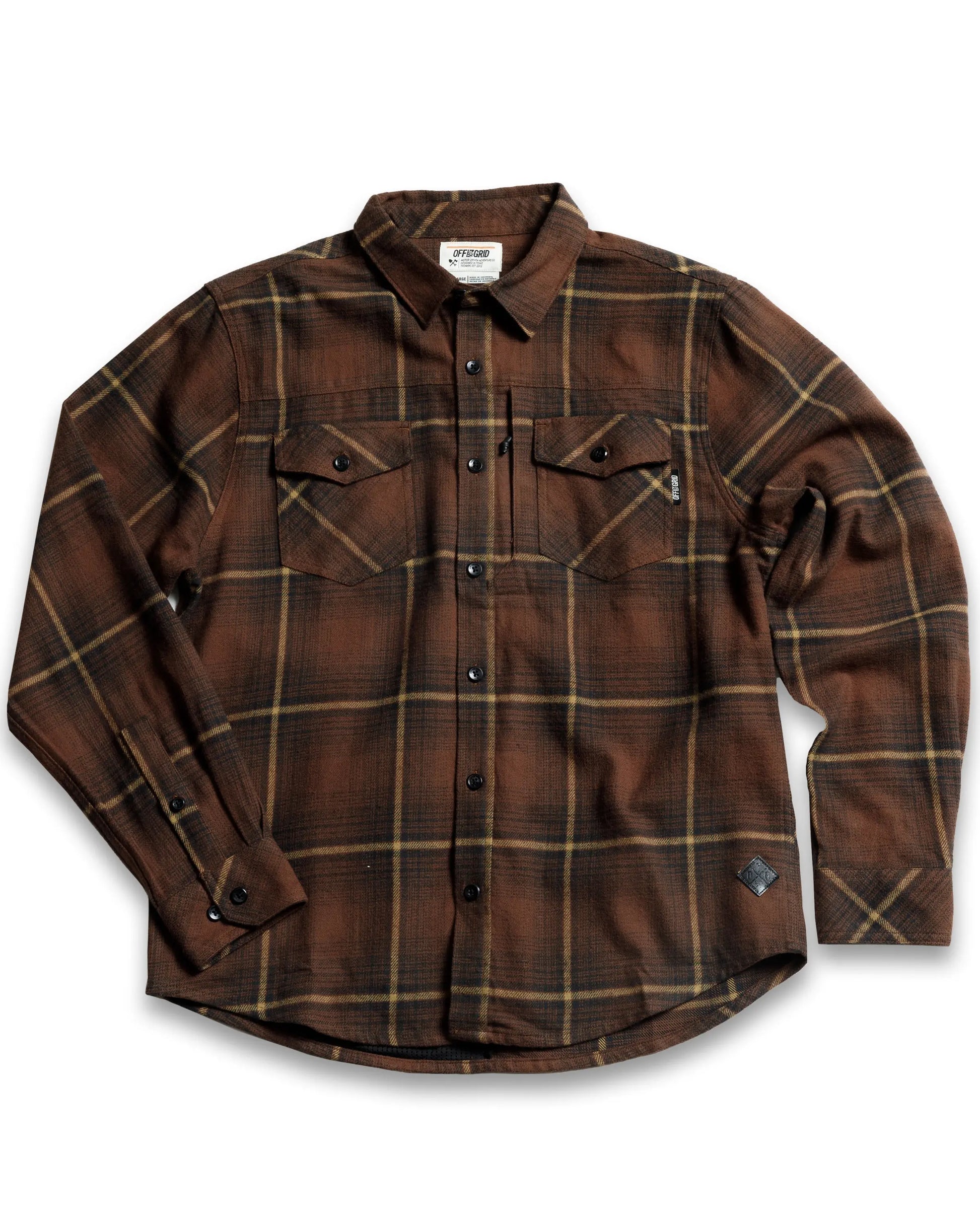 Destroyer Flannel - Burnt Brown Off The Grid Surplus