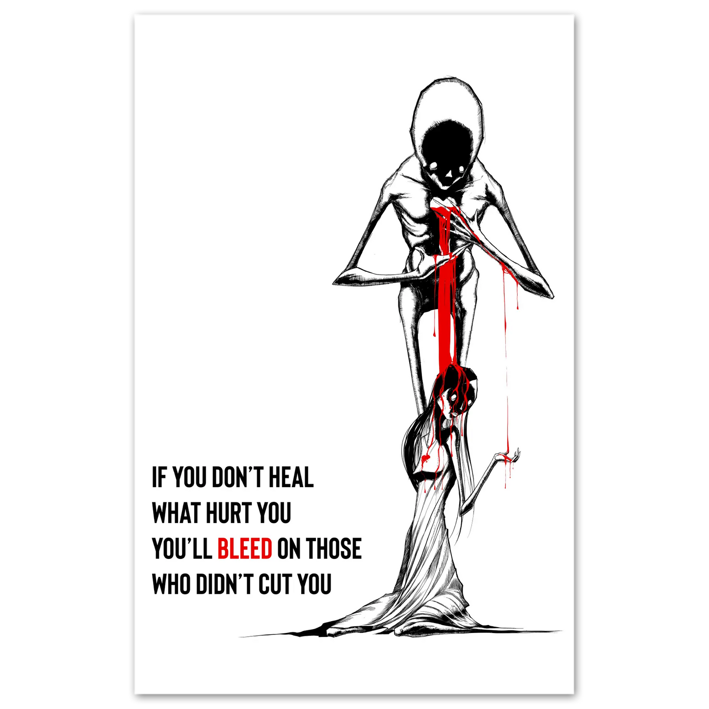 Don't Heal Print Any Means Necessary Clothing