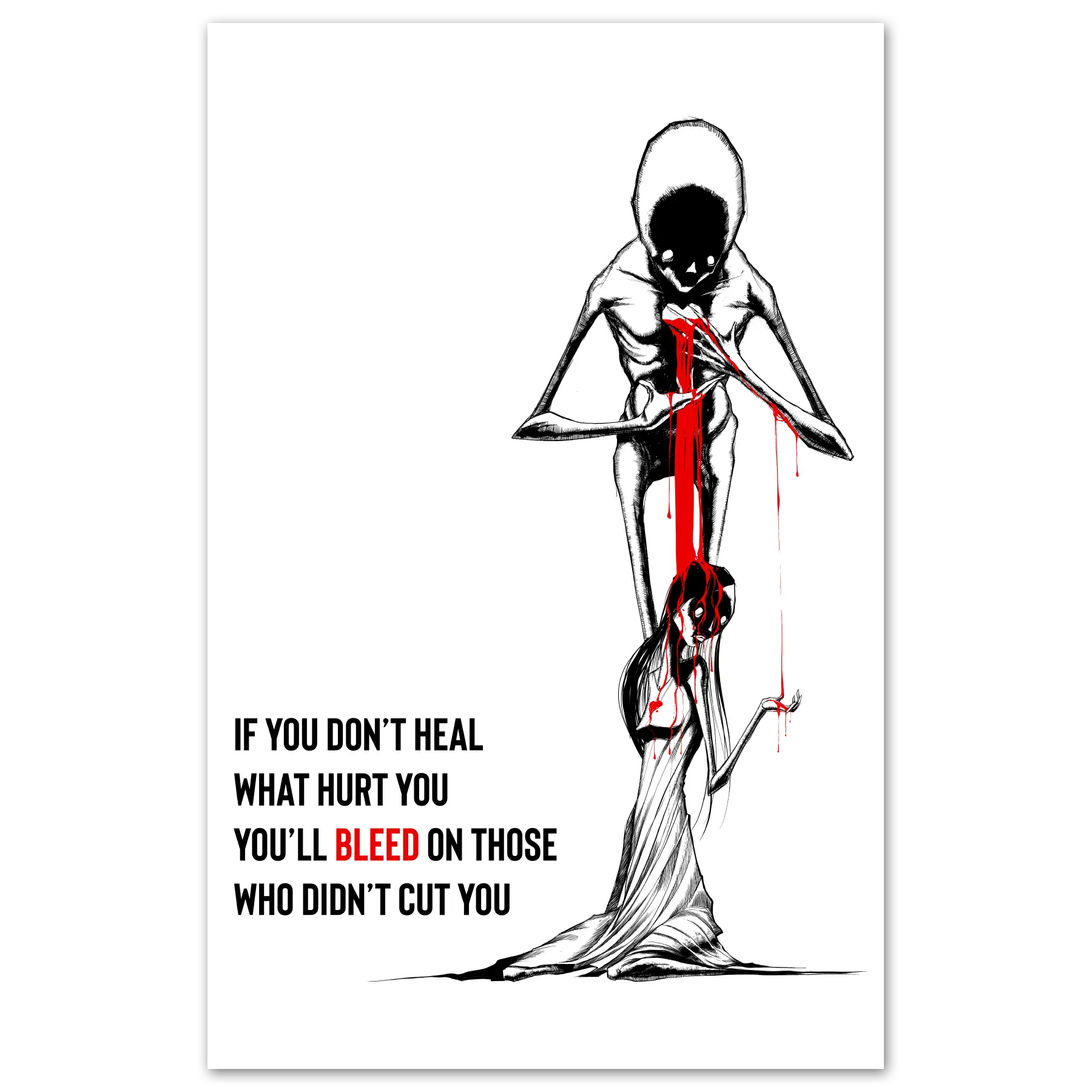 Don't Heal Print Any Means Necessary Clothing