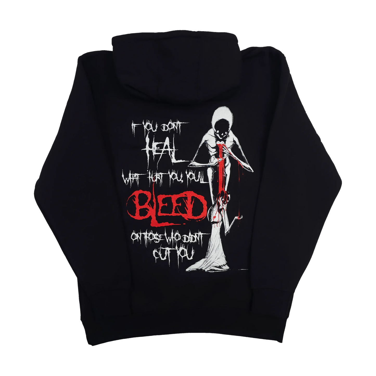 Don't Heal Pullover Hoodie Black Any Means Necessary Clothing
