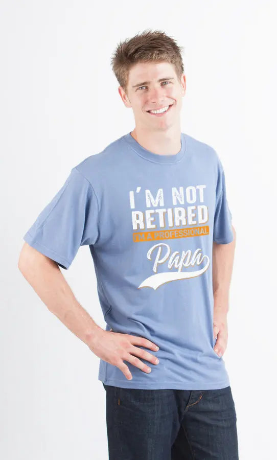 I'm not Retired Men's Bamboo Viscose/Organic Cotton Short Sleeve Graphic T-Shirt Spun Bamboo