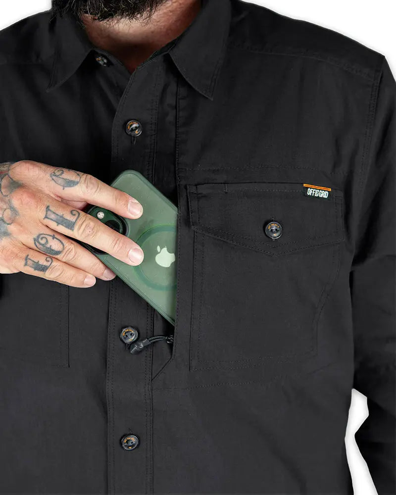 Echo Bravo LS Shirt - Vintage Black Off The Grid Surplus
