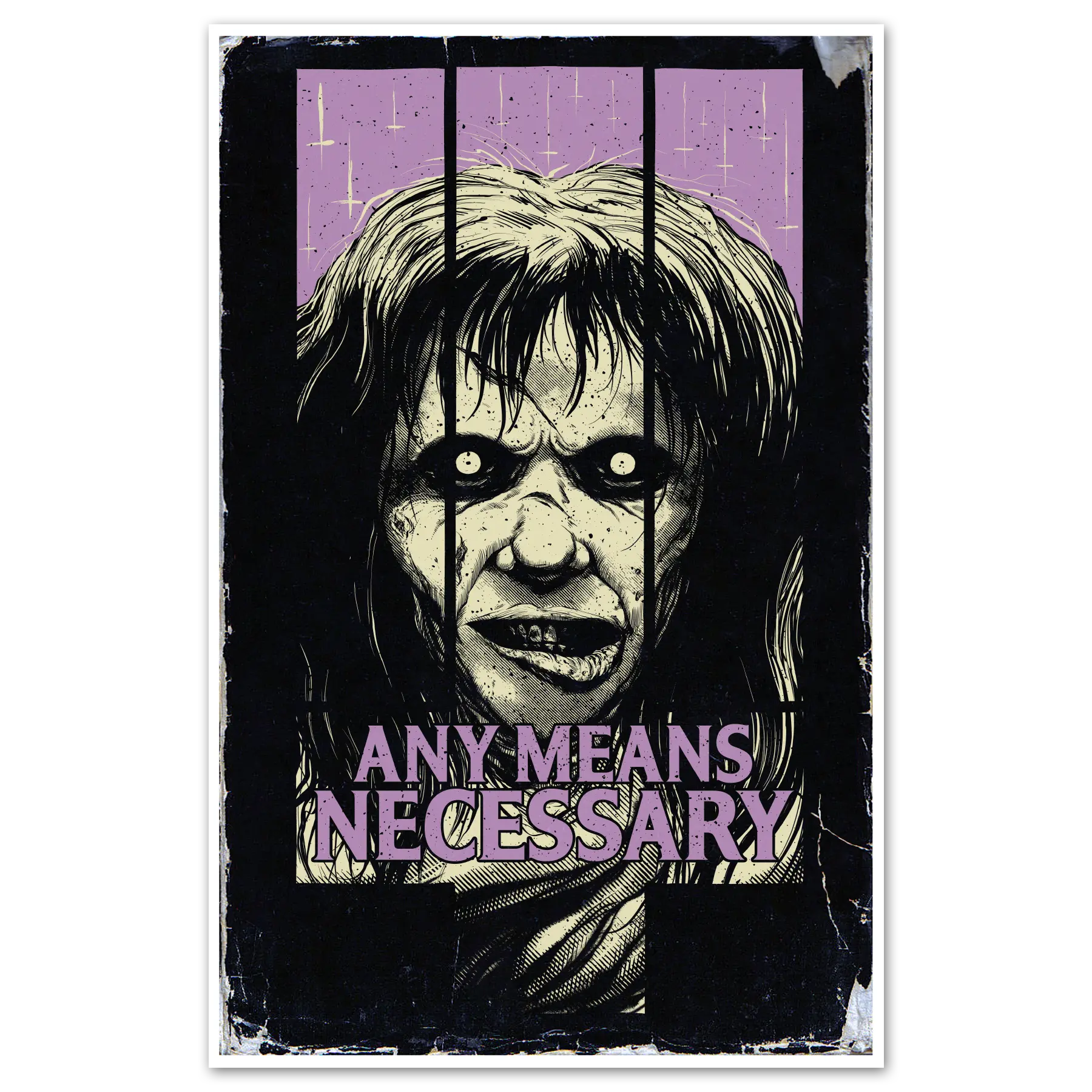 Exorcist Print Any Means Necessary Clothing