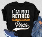 I'm not Retired Men's Bamboo Viscose/Organic Cotton Short Sleeve Graphic T-Shirt Spun Bamboo