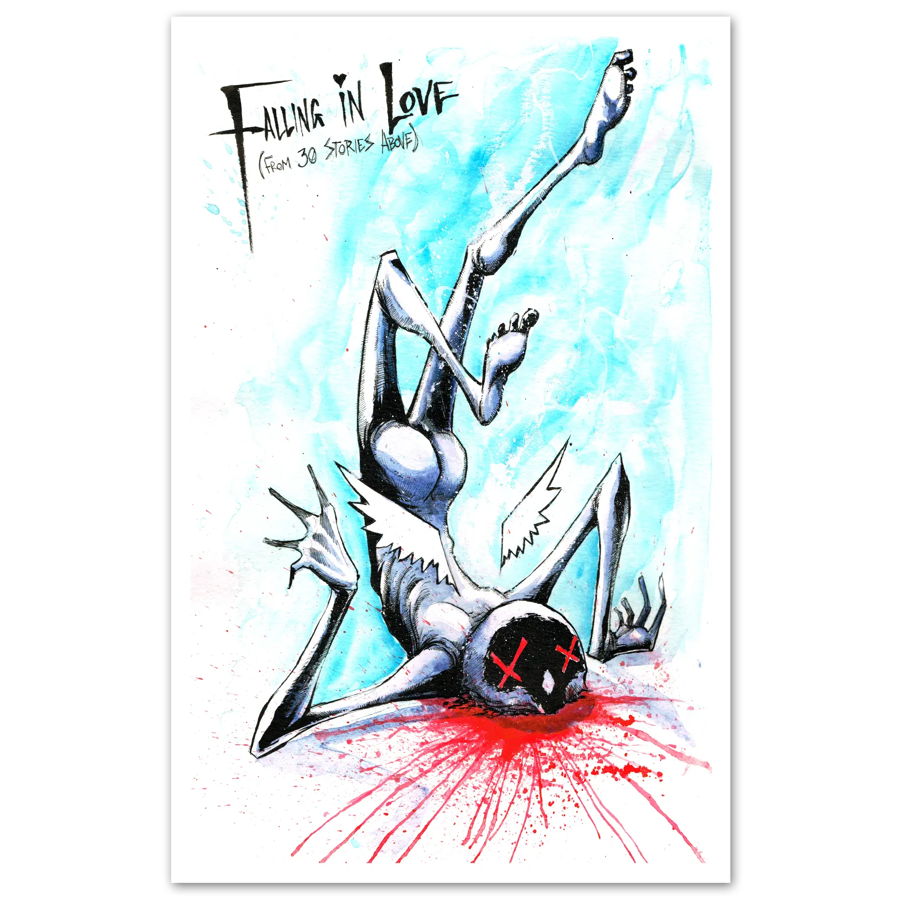Falling in Love Print Any Means Necessary Clothing