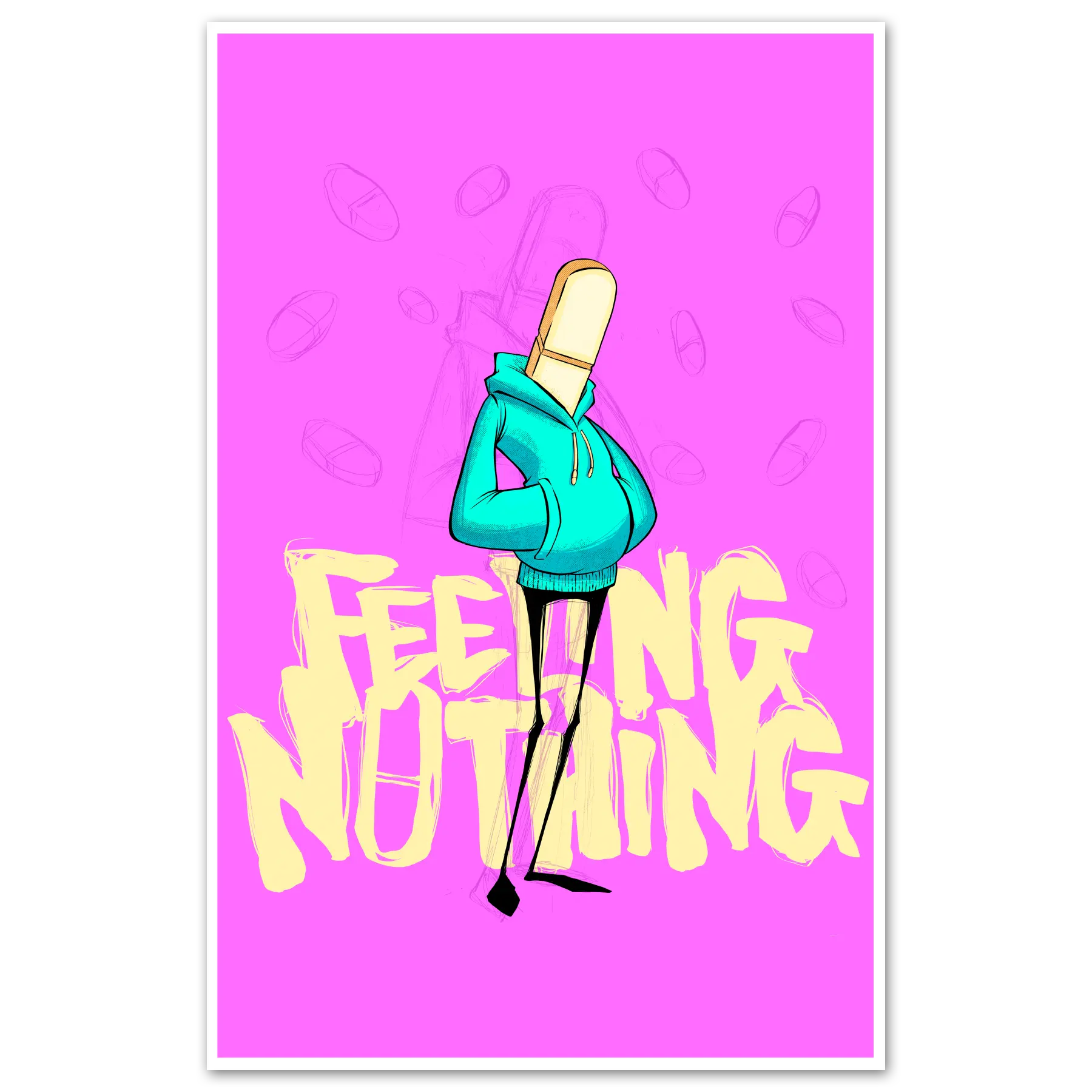 Feeling Nothing Print Any Means Necessary Clothing