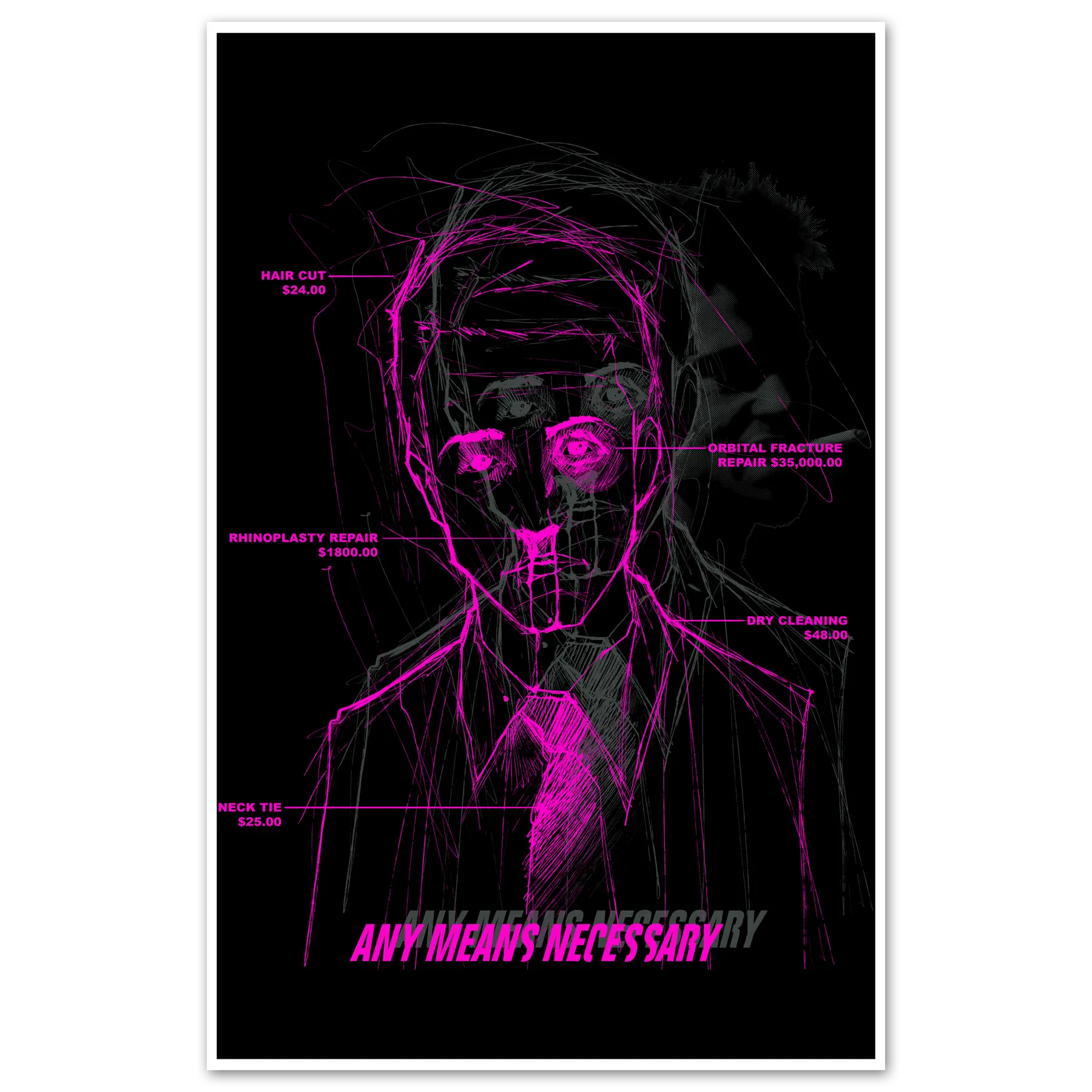 Fight Club Print Any Means Necessary Clothing