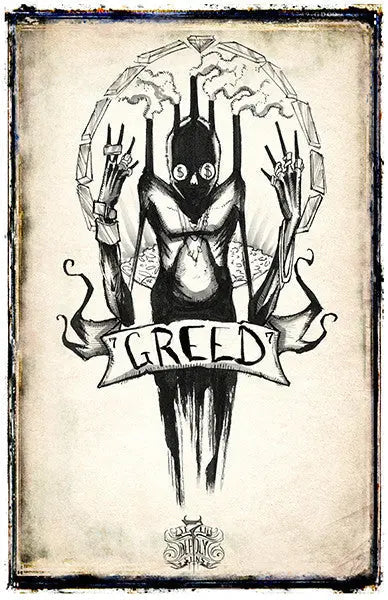 Se7en Deadly Sins Prints Any Means Necessary Clothing
