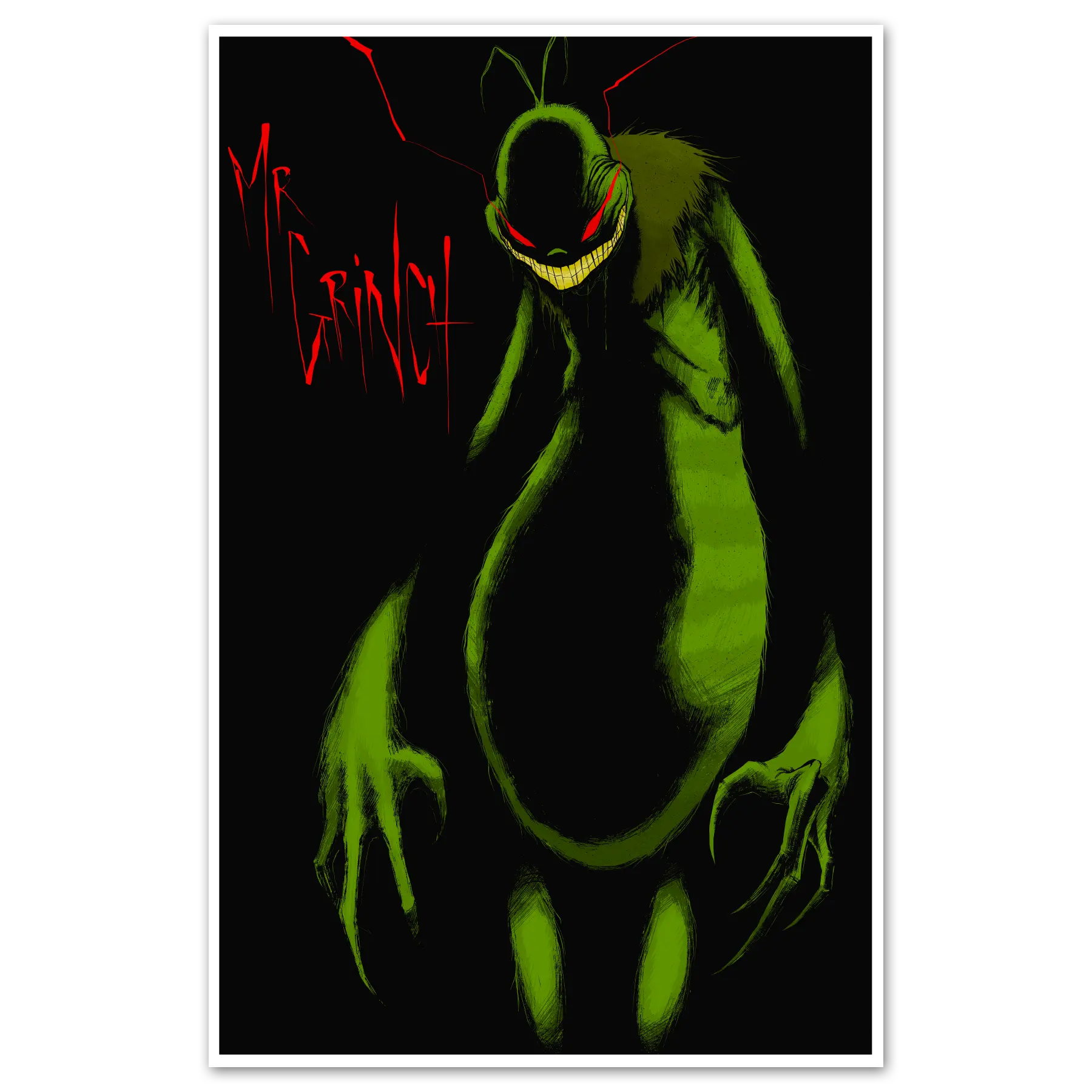 Grinch Print Any Means Necessary Clothing
