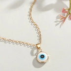 Turkish Evil Eye Pendant Choker Necklace Lucky Blue Evil Eyes Clavicle Chain Necklace nowadaysfashion