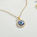 Turkish Evil Eye Pendant Choker Necklace Lucky Blue Evil Eyes Clavicle Chain Necklace nowadaysfashion