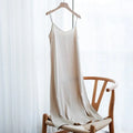 Women'S Dress Summer Spaghetti Satin Long Party Dresses For New Year 2022 Midi Robe Plus Size nowadaysfashion