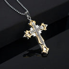 Black Rectangle Pendant Necklace Men Stainless Steel Chain Men Necklace Jewelry nowadaysfashion