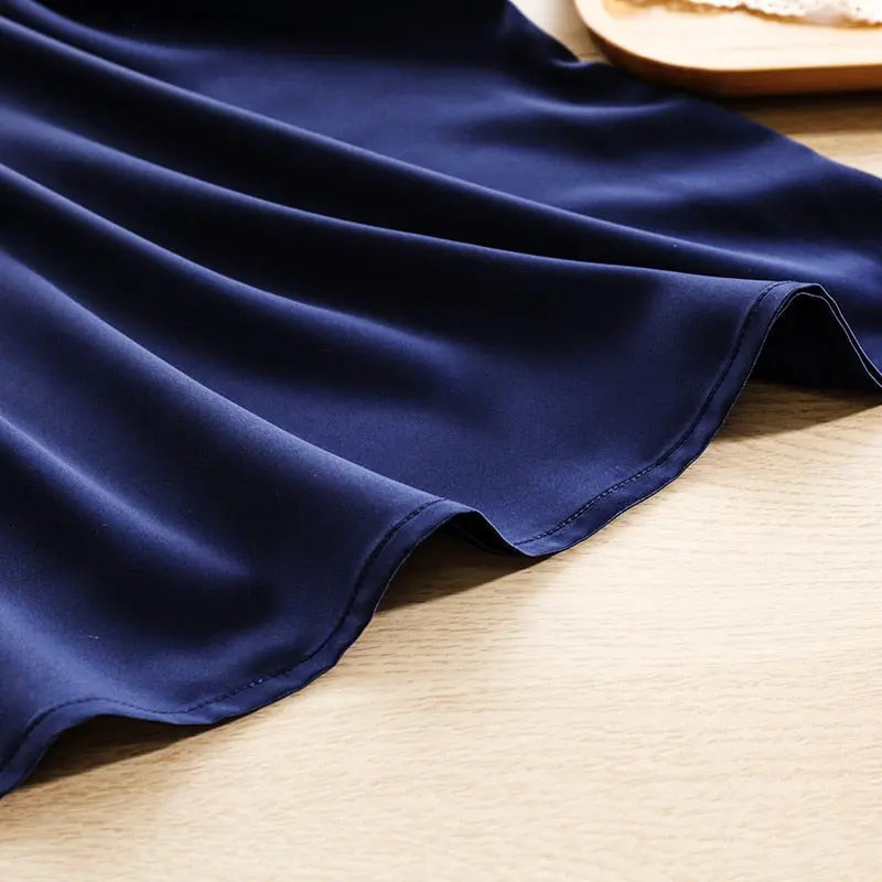 Women'S Dress Summer Spaghetti Satin Long Party Dresses For New Year 2022 Midi Robe Plus Size nowadaysfashion