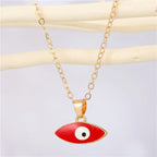 Turkish Evil Eye Pendant Choker Necklace Lucky Blue Evil Eyes Clavicle Chain Necklace nowadaysfashion