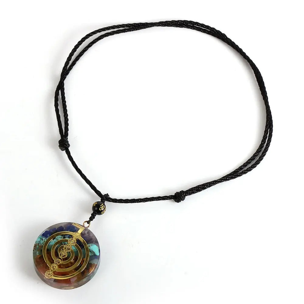 Energy Generator Orgone Amulet 7 Chakras Pendant Necklace nowadaysfashion