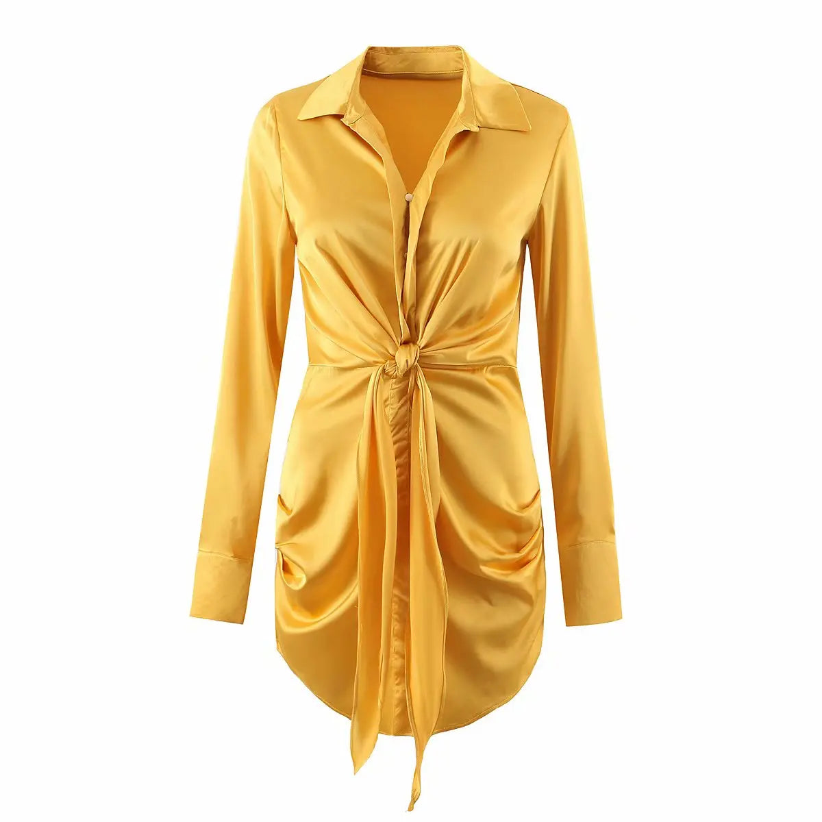 mini dress summer long sleeves women irregularity pleated vocation style loose white shirtdress nowadaysfashion