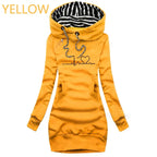 Autumn and Winter Women Dresses Long Sleeve Hoodie Dress for Women Pullover Hooded Dresses nowadaysfashion