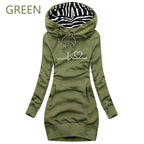 Autumn and Winter Women Dresses Long Sleeve Hoodie Dress for Women Pullover Hooded Dresses nowadaysfashion