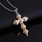 Black Rectangle Pendant Necklace Men Stainless Steel Chain Men Necklace Jewelry nowadaysfashion