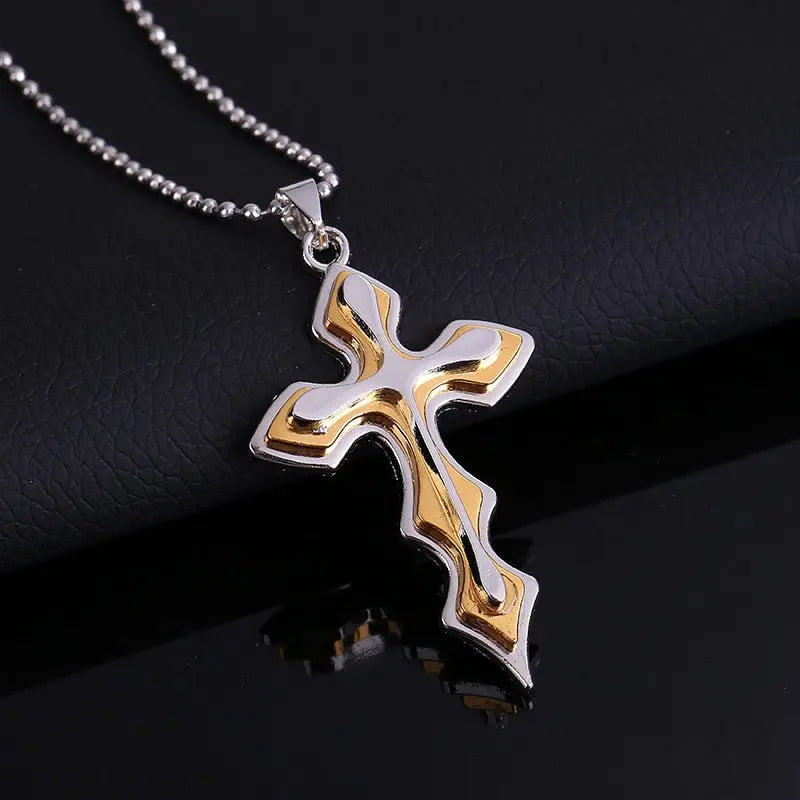 Black Rectangle Pendant Necklace Men Stainless Steel Chain Men Necklace Jewelry nowadaysfashion