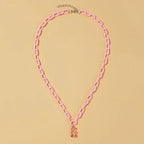 Candy Color Gummy Mini Bear Cartoon Necklace for Women Girls Birthday Jewelry Gifts nowadaysfashion