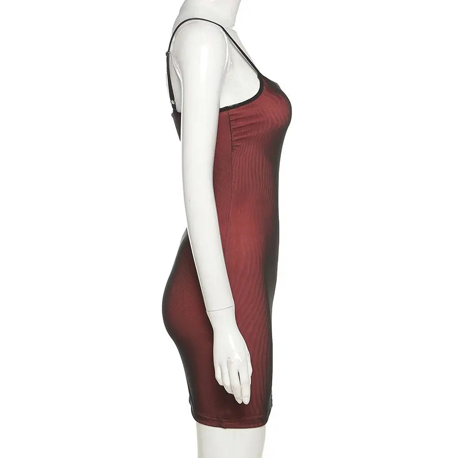 Mesh Double Layer Sexy Skinny Dress Women Sleeveless Party Bodycon 2022 Bandage Elastic Split Slim Outfit nowadaysfashion