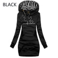 Autumn and Winter Women Dresses Long Sleeve Hoodie Dress for Women Pullover Hooded Dresses nowadaysfashion