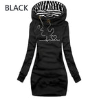 Autumn and Winter Women Dresses Long Sleeve Hoodie Dress for Women Pullover Hooded Dresses nowadaysfashion