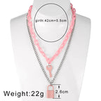 Candy Color Gummy Mini Bear Cartoon Necklace for Women Girls Birthday Jewelry Gifts nowadaysfashion