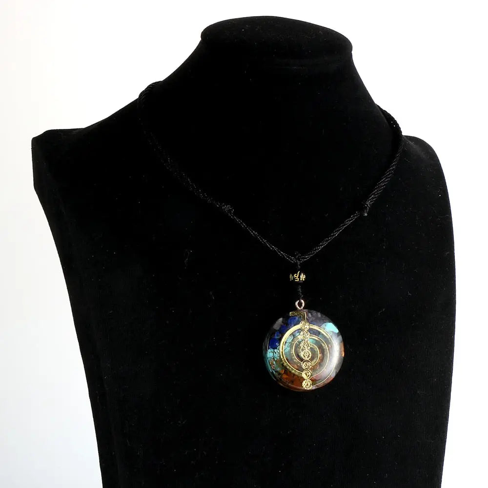 Energy Generator Orgone Amulet 7 Chakras Pendant Necklace nowadaysfashion