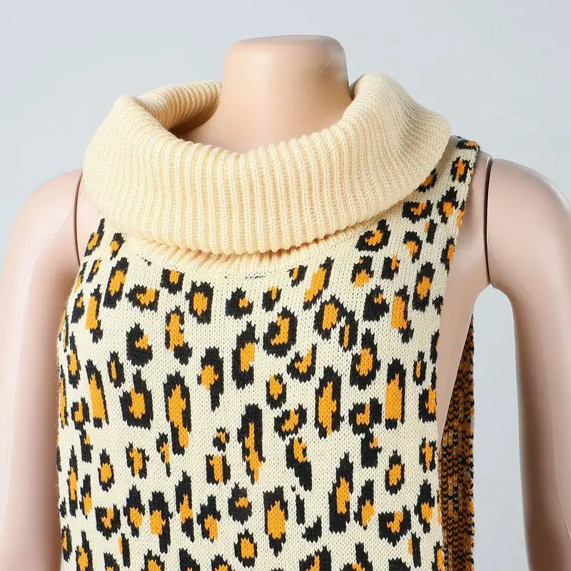 Knitted Side Split Sweater Dress Sleeveless Spring Clothes for Women Y2k Outfits Long Maxi Dresses nowadaysfashion