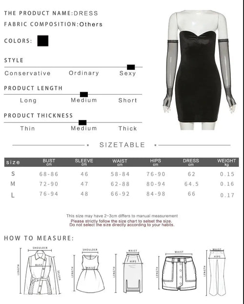 Black Strapless Dress Women New Simple Slim Removable Mesh sleeves Female Dress nowadaysfashion