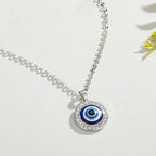 Turkish Evil Eye Pendant Choker Necklace Lucky Blue Evil Eyes Clavicle Chain Necklace nowadaysfashion