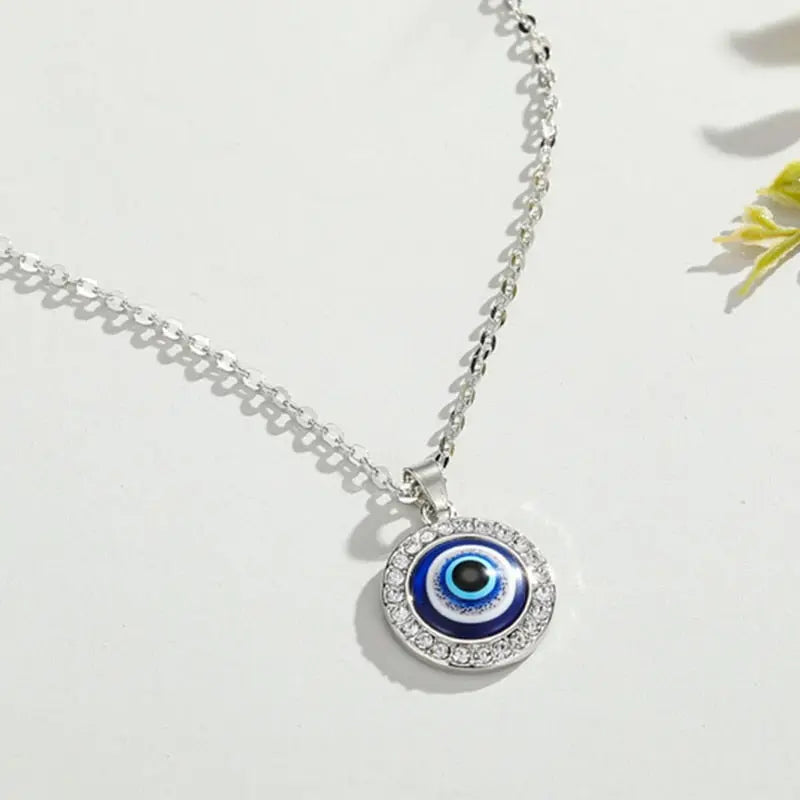 Turkish Evil Eye Pendant Choker Necklace Lucky Blue Evil Eyes Clavicle Chain Necklace nowadaysfashion